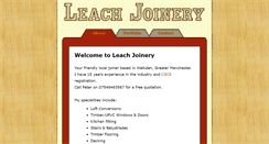 Desktop Screenshot of leachjoinery.co.uk