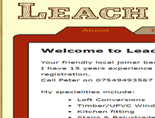 Tablet Screenshot of leachjoinery.co.uk